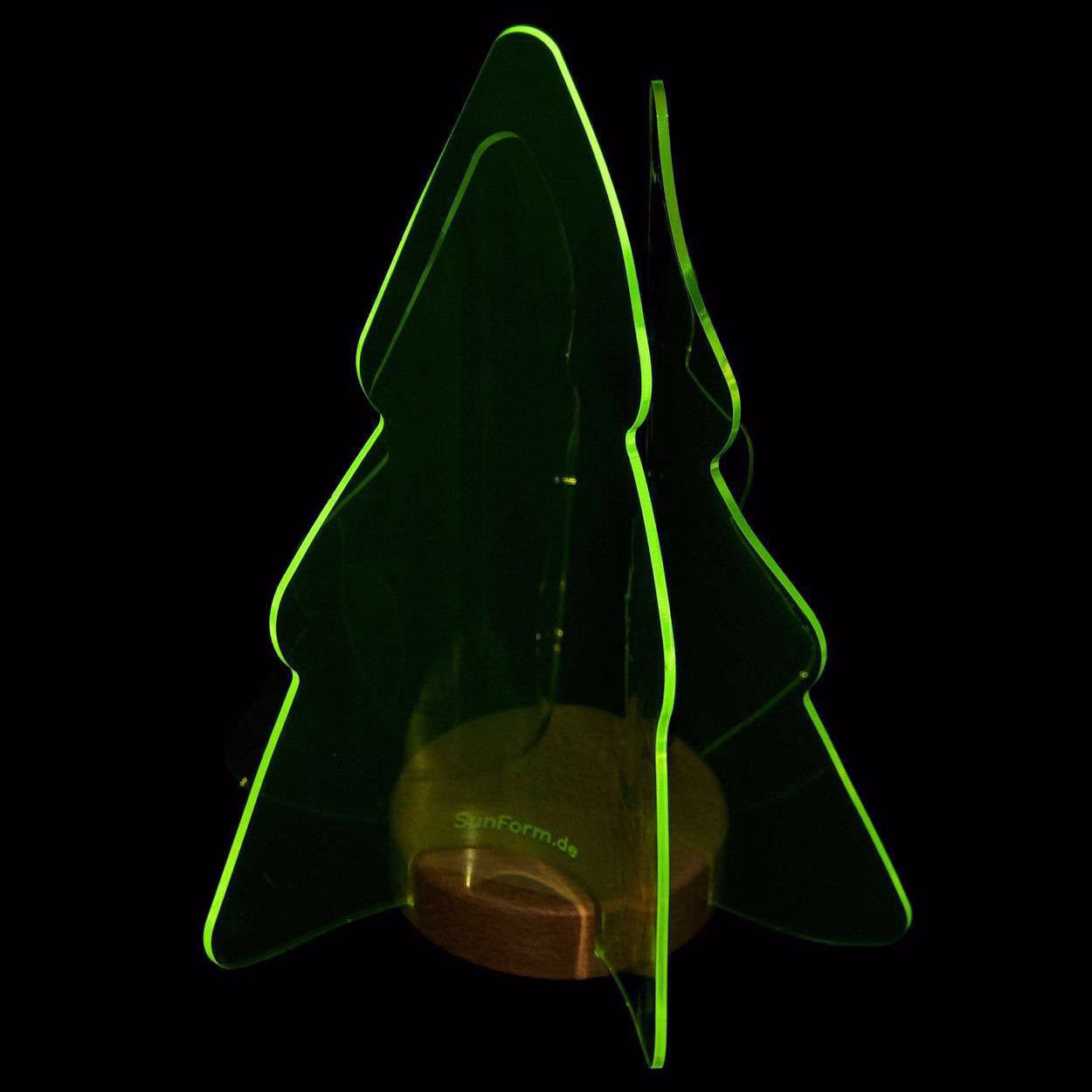 der leuchtende Weihnachtsbaum 3 SunForm-Sonnenfänger Indoor-Sonnenfänger Weihnachtsbaum