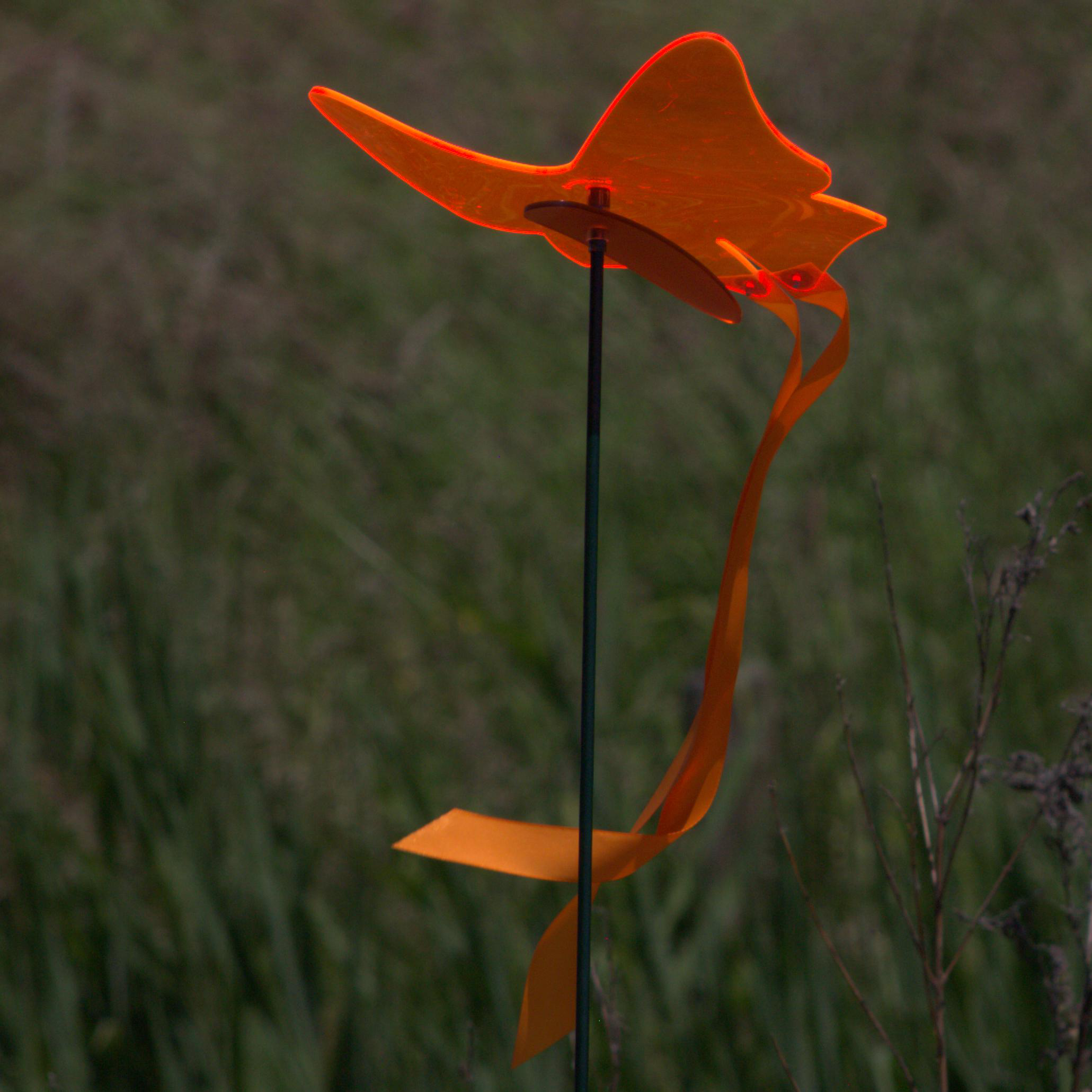 der leuchtende Schmetterling 5 SunForm-Sonnenfänger Sonnenfänger Schmetterling, orange