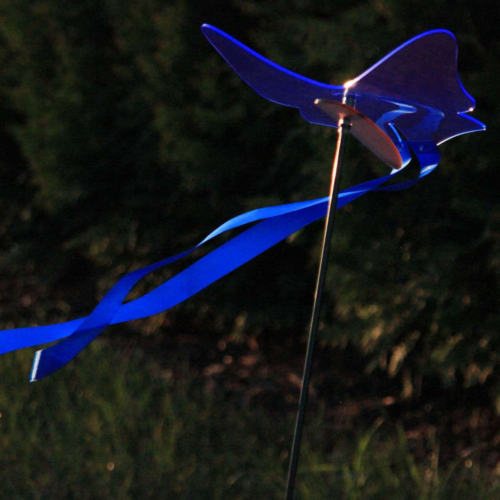 der leuchtende Schmetterling 16 SunForm-Sonnenfänger Sonnenfänger Schmetterling, blau, leuchtend