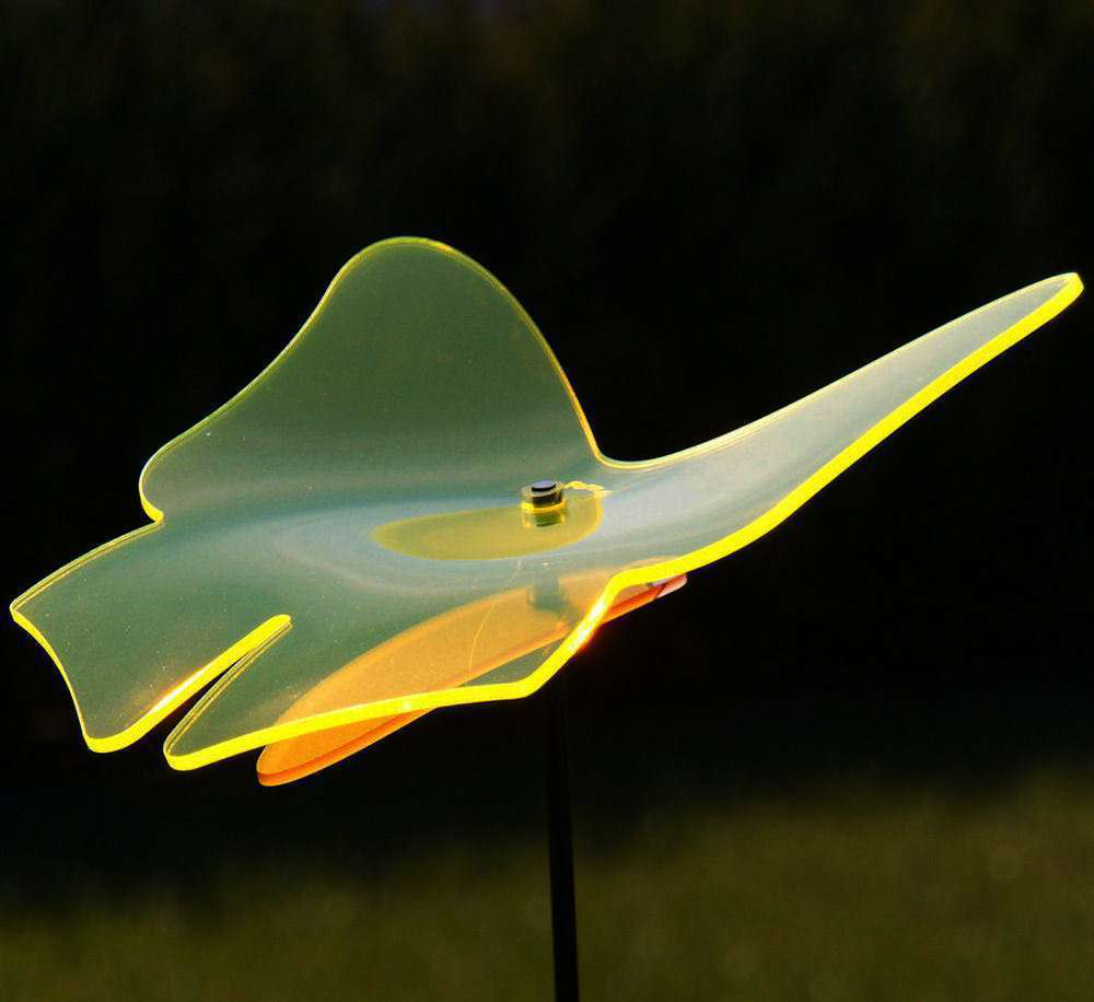der leuchtende Schmetterling 4 SunForm-Sonnenfänger Sonnenfänger Schmetterling, gelb