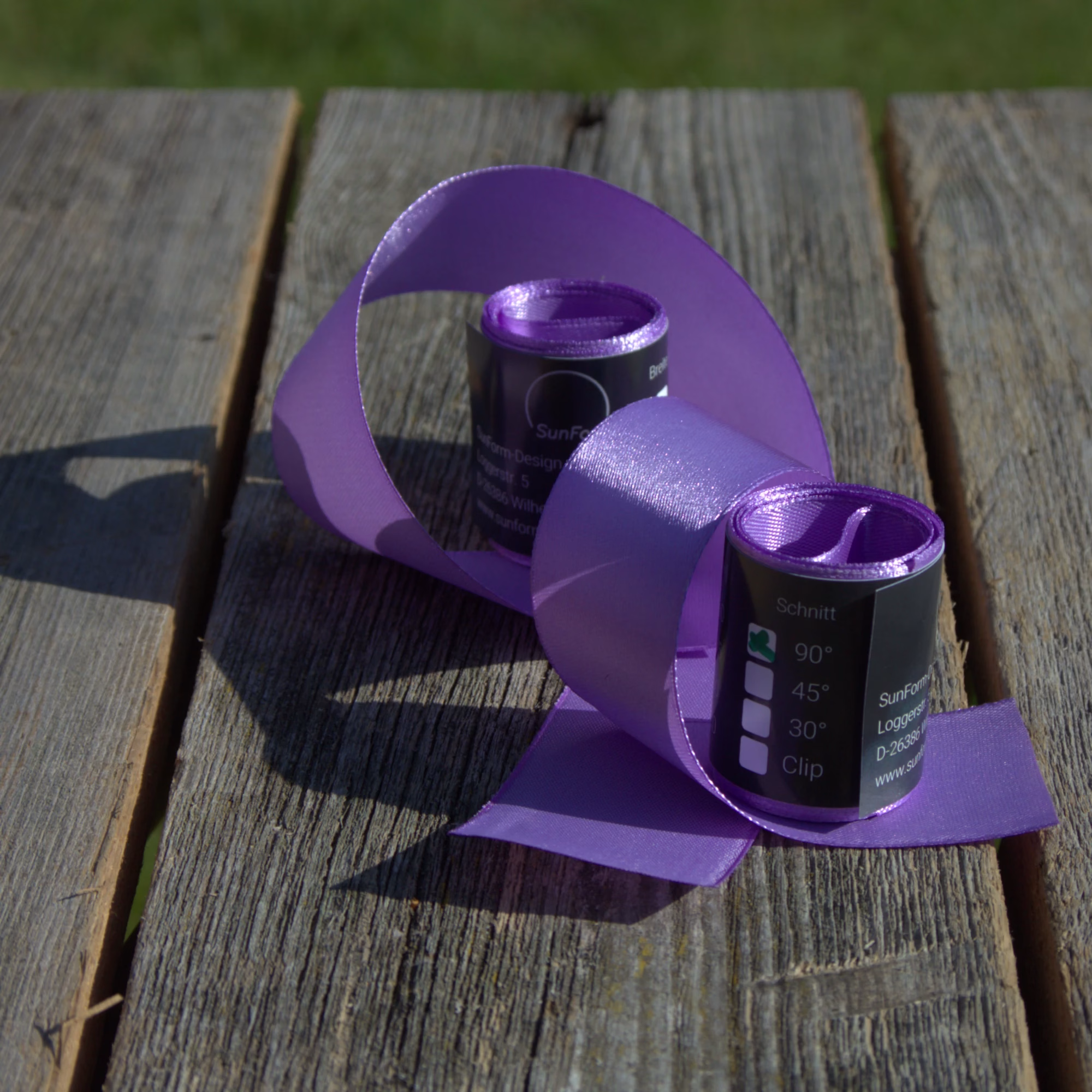 Sonnenfänger Allium – Leuchtende Gartendeko & Gartenstecker 8 SunForm-Sonnenfänger Schleifenband für SunForm-Sonnenfänger: Allium, 38x750mm