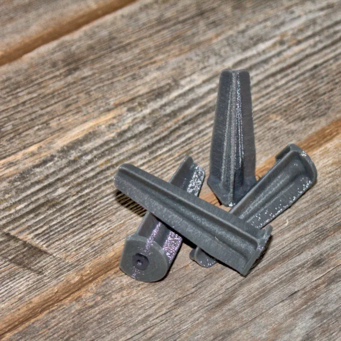 Lamellenanker/Bodenstecker für kleine Sonnenfänger mit 3mm-Schwingstäben