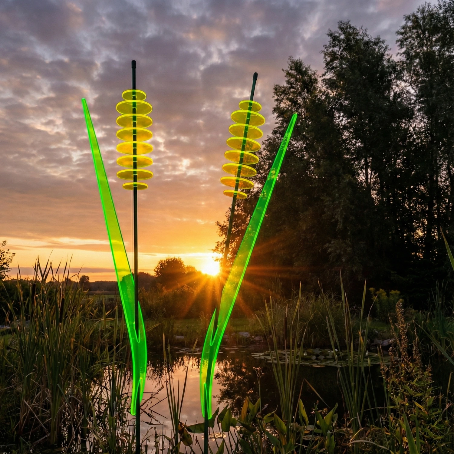 das leuchtende Schilfgras 2 SunForm-Sonnenfänger SunForm-Sonnenfänger Schilf Gelb, SunForm-Design