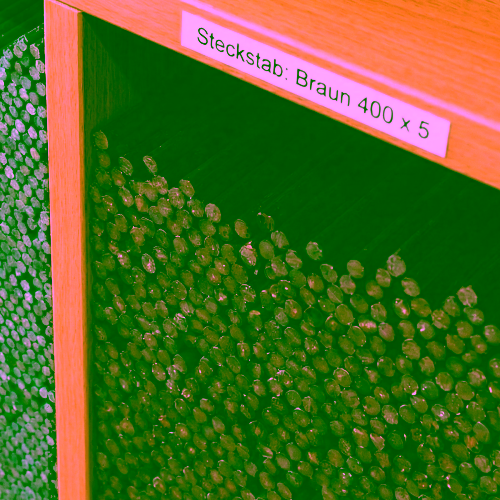 Ersatzteil: Steckstab, Ø 0.5 x 40 cm 2 SunForm-Sonnenfänger Steckstab für Sonnenfänger im Regalfach, D5x 400 mm, braun