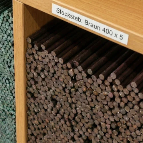 Steckstab für Sonnenfänger im Regalfach, D5x 400 mm, braun